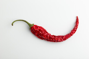 Curved Red Dried Chili Pepper With Wrinkled Skin for Culinary 