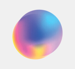 circle gradient grainy blob shape