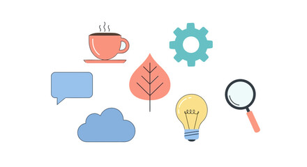 set of vector icons for web design