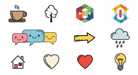 set of icons for web design