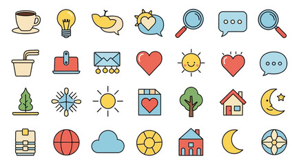 set of medical icons