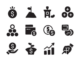Set of business and finance icons