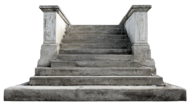 Ancient stone steps, weathered and grand
