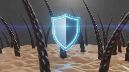Protecting Hair Strands A Shield Against Damage in 3D Render