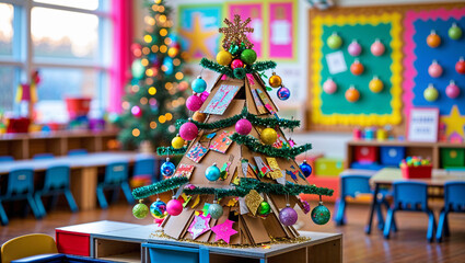 Handmade Kids’ Craft Christmas Tree