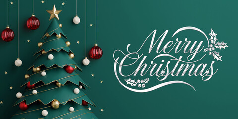 merry christmas-elegant-3d-illustration-green-gold-red-ornaments-tree-teal-background.jpg