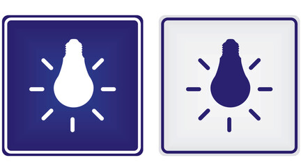 Lights on sign. vector illustration