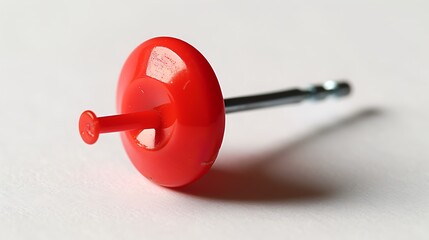 Versatile Red Wall Anchor Plug with Metal Fastener for Secure Home Improvements and DIY Mounting Projects