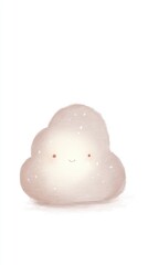 Whimsical nightlight lamp shaped like a cloud home decor watercolor cozy