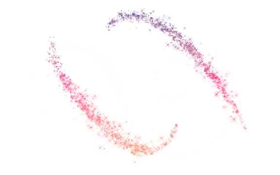 Gradient Swirl. Abstract Circle. Motion Lines. An isolated set of colorful gradient spiral curves forming a circle PNG clip art on a transparent background for a frame or logo element.