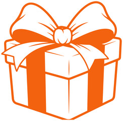 Vibrant gift box with elegant bow, perfect for birthdays, holidays, and special occasions