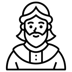 cartoon character of a man