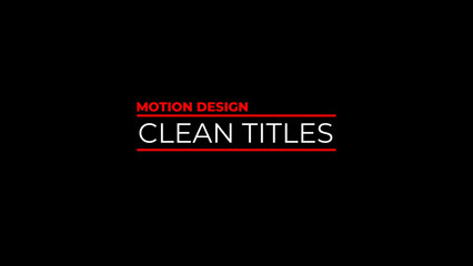 Clean Title Animation 5