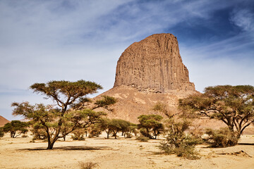 Hoggar mountains in Sahara lesert, Algeria