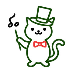 Cute cartoon Christmas elf and snowman characters with gifts and gift boxes vector illustration