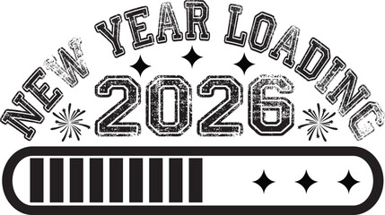 New Year Loading 2026 Svg