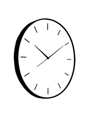 clock isolated on white