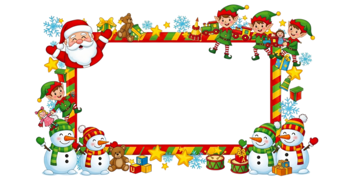 christmas style flower frame