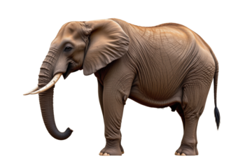 Majestic African Elephant Standing Confidently