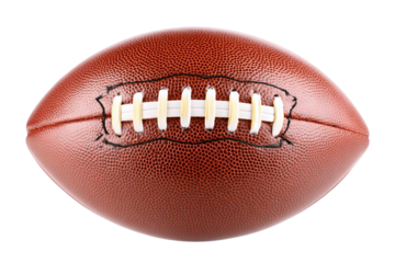 American football isolated on transparent background is ready for the big game