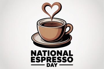 Minimal espresso cup graphic with bold artistic style.