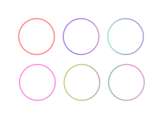 Glowing Neon Frame Shapes for UI Design on Transparent background