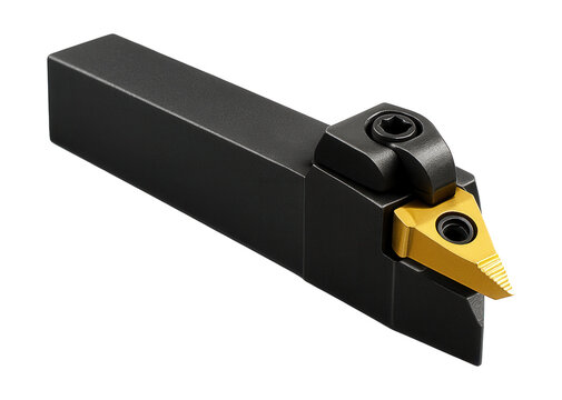 Carbide insert thread cutting tool for metal lathe threading tasks.