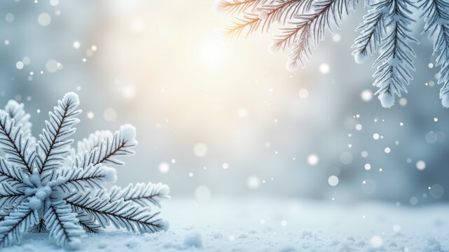 Christmas Snowflake background
