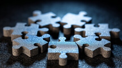 Complete the puzzle for a successful strategy and innovative solutions to achieve your goals with collaboration and teamwork in business ventures