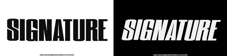 Modern Font. Upper case, Ampersand Typography urban style condensed fonts for fashion, sport, technology, digital, music, movie, logo design, vector illustration © krincing 