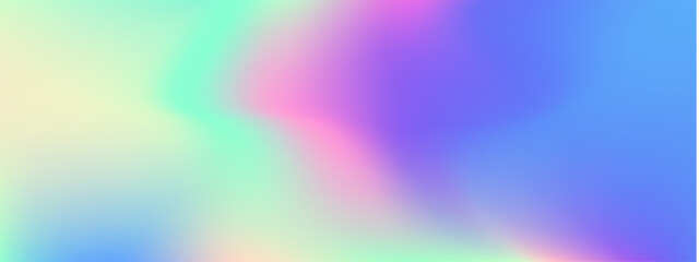 Iridescent gradient swatch with holographic foil and rainbow metal ombre effects. Pearlescent textures in pastel pink purple for dreamy Y2K backgrounds. Opalescent laser sparkles or aurora watercolor.