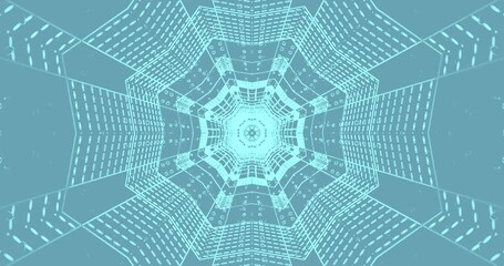 Visual tunnel loop that creates a mesmerizing experience of depth and movement with dynamic patterns on a soothing background