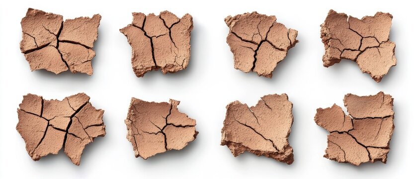 Cracked Desert Clay: An Artistic Representation of Transformation and Authenticity in Nature's Resilience - Powered by Adobe