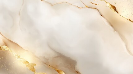 Fototapeta premium Smooth marble texture adorned with delicate gold accents creates a sophisticated backdrop.