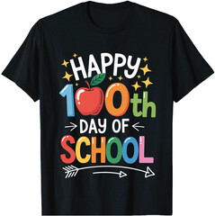 100 Days of School T-Shirt Design, 100th Day School Celebration Vector, Funny 100 Days Smarter T-Shirt, Kids 100 Day Milestone Graphic, School Teacher 100th Day SVG, Classroom 100 Days of Learning Shi