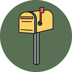 Mail Alert Graphic &ndash; Open Mailbox with Envelope Inside