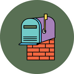 Mail Delivery Concept &ndash; Vector Mailbox with Message