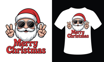 Vintage Christmas Greeting Vector Shirt Design