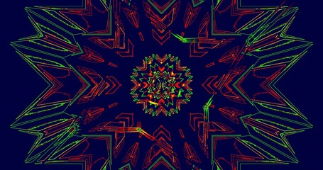 Dynamic tunnel video loop showcasing vibrant patterns and colors in seamless motion