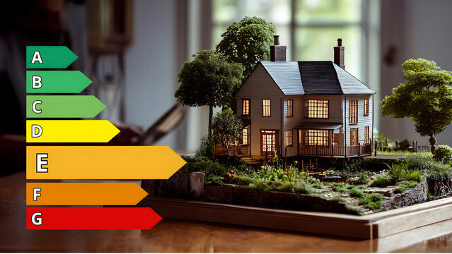 Diagnostic de dépenses énergétiques (DPE) d'une maison classée E