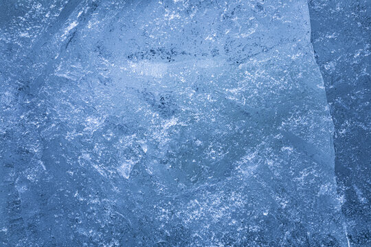 The Abstract Blue Ice Texture Background Surface