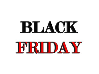 Obraz premium Vector illustration of red and black text label black friday on transparent background, png file