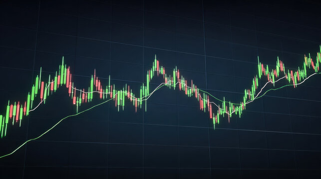 Green candlestick chart market chart cryptocurrency chart financial chart stock chart trading chart candlestick pattern price trend upward trend downward trend