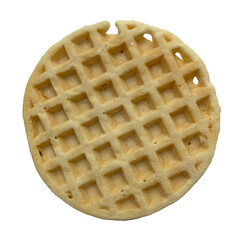 Round waffle isolated