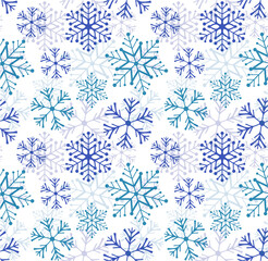 abstract crystal snow seamless pattern for Christmas wallpaper design 