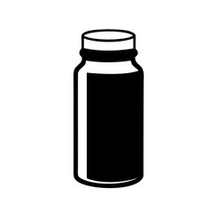 Generic bottle or vial icon for liquid container symbol Vector, illustration