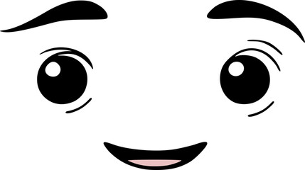 Design of smile simple face