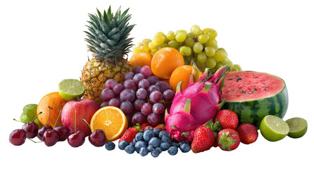 Naklejka premium A vibrant assortment of fresh fruits