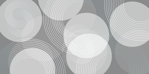 Fototapeta premium Abstract Light gray background with subtle geometric patterns. The background is smooth and gray, featuring layered, t hexagonal shapes.white and gray color.vector background