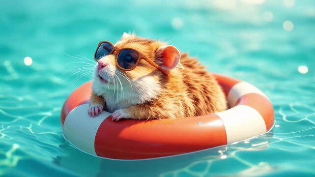 Sunshine Reflections on a Carefree Hamster Voyage